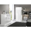 Space White High Gloss Chest of Drawers with 4 Drawers