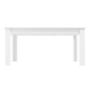 White Gloss Extending Dining Table Set with 2 Grey Velvet Chairs & 1 Bench - Seats 4 - Vivienne