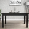 Extendable Dining Table in Black High Gloss with 4 Grey Chairs - Vivienne &amp; New Haven