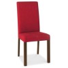 Bentley Designs Pair of Parker Dining Chairs in Red and Walnut