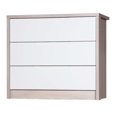 Avola 3 Drawer Chest of Drawers in Champagne with Cream Gloss Avola 3 Drawer Chest of Drawers in Champagne with Cream Gloss