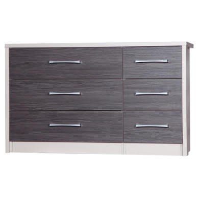 One Call Furniture Avola Premium 3+3 Drawer Chest in Cream and Grey One Call Furniture Avola Premium 3+3 Drawer Chest in Cream and Grey