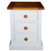 Wilkinson Furniture Cherbourg Solid Pine 3 Drawer Night Table