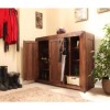 Baumhaus Shiro Walnut Extra Large Shoe Storage Cupboard - 20 Pairs