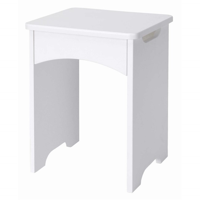 One Call Furniture Calando Gloss stool in Pearl White
