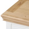 GRADE A2 - Charleston Bedside Table in Stone White and Oak 