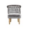 GRADE A1 - LPD Charlotte Silver Velvet Occasional Chair