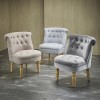 LPD Charlotte Occasional Accent Chair in Silver Grey Velvet