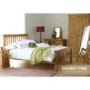GRADE A1 - Heritage Furniture Chunky Pine Large 3 Drawer Bediside