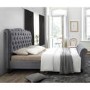 Birlea Colorado Upholstered Grey Kingsize Bed