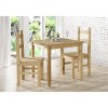 Corona Solid Pine Square 2 Seater Dining Table