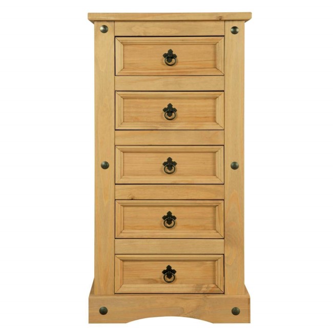 Corona Mexican Solid Pine 5 Drawer Chest