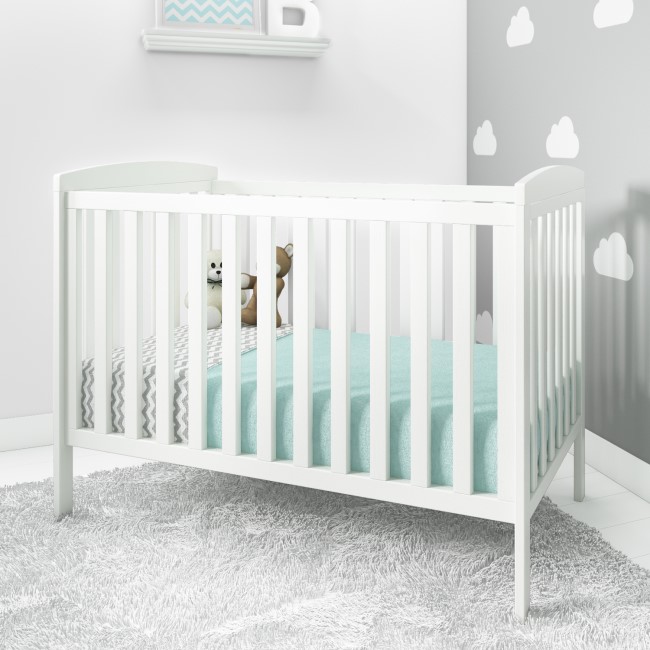 Oscar & Ivy Cot in Stone White