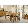 GRADE A1 - Julian Bowen Coxmoor Oak Pair of Dining Chairs