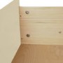 GRADE A1 - Copenhagen 3 Drawer Bedside Table in Cream and Pine