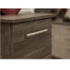 Welcome Furniture Contrast 3 Drawer Bedside Table in Cream and Oak