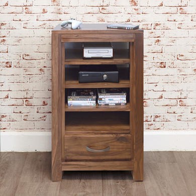 Baumhaus Mayan Solid Walnut Entertainment Ancillaries Storage Unit Baumhaus Mayan Solid Walnut Entertainment Ancillaries Storage Unit