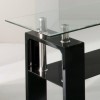 GRADE A1 - Wilkinson Furniture Calico Black High Gloss and Glass Console Table 