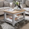 Vida Living Clemence Soft Grey and Solid Oak Coffee Table