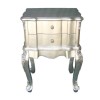 Wilkinson Furniture Dauphine Rectangular Night Table in Silver