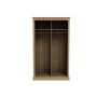 Oak 2 Door Sliding Mirrored Wardrobe - Devon - LPD