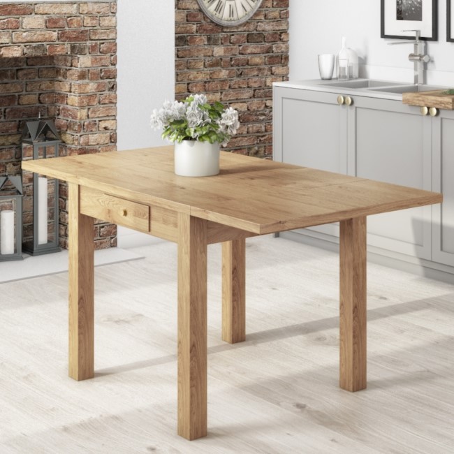 Emerson Extendable Solid Wood Drop Leaf Dining Table - Seats 4-6