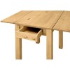 Drop Leaf Dining Table in Solid Pine - Seats 2- Emerson