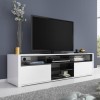 GRADE A2 - Evoque White High Gloss TV Unit With Soundbar Shelf