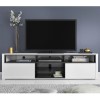 GRADE A2 - Evoque White High Gloss TV Unit With Soundbar Shelf