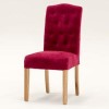 Wilkinson Furniture Emerson Pair of Dining Chairs in Claret and Oak