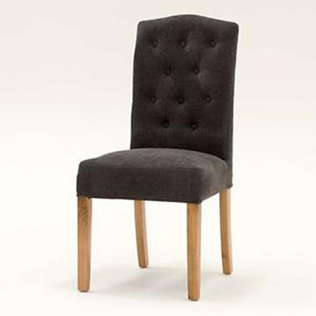 Wilkinson Furniture Emerson Pair of Dining Chairs in Grey and Oak
