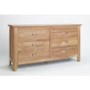 Robin Solid Oak Low 6 Drawer Chest
