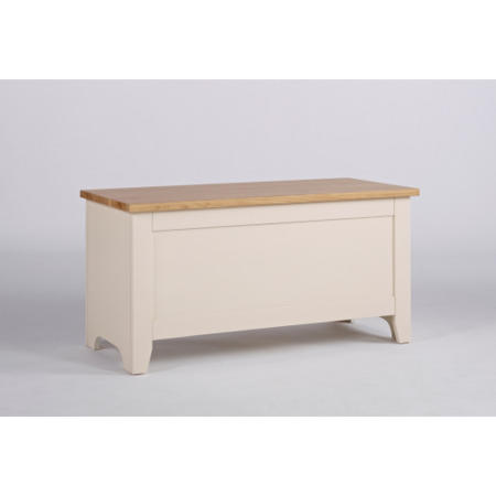 Dove Painted Blanket Box In Ivory and Ash 