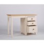 Dove Single Pedestal Dressing Table In Ivory and Ash