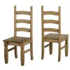 Seconique Corona Pine Dining Set- Pine Table &amp; 6 Pine Dining Chairs