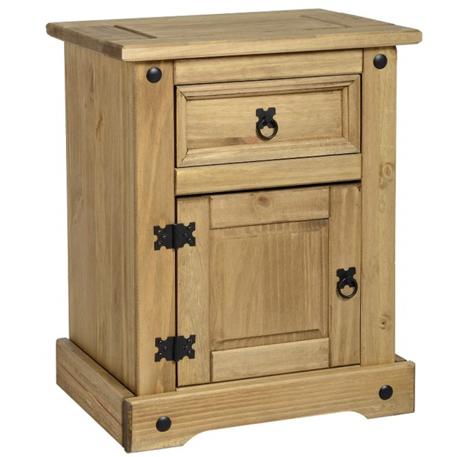 Seconique Original Corona Pine Bedside Cabinet