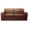 Forest Sofa Bronx Leather 3 Seater Sofa in Forest Black