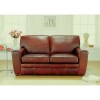 Forest Sofa Statton Leather 2.5 Seater Sofa Bed - forest brown