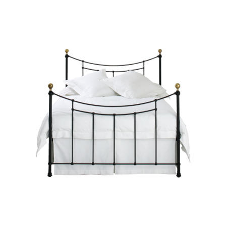 Original Bedstead Company Virginia Bedstead - small double in satin black with universal frame