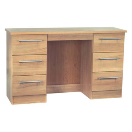 Welcome Furniture Loxley 6 Drawer Dressing Table in Oak