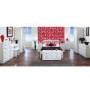 Welcome Furniture Pembroke White Dressing Table Stool