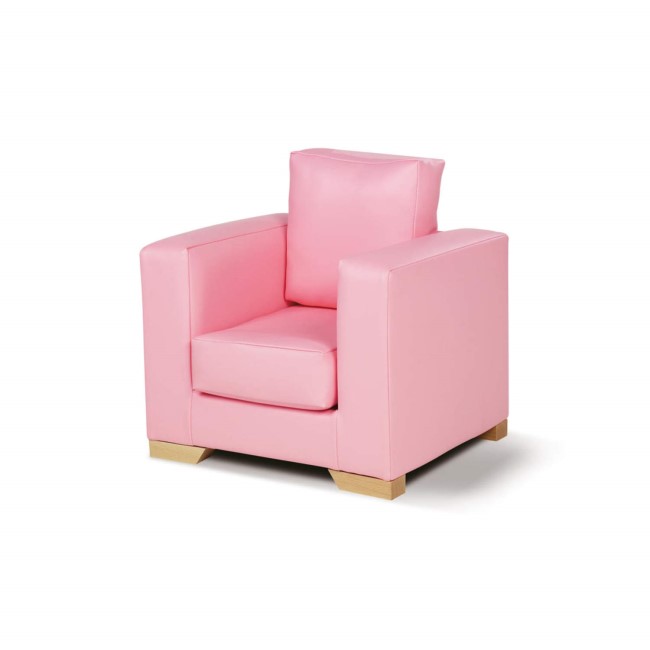 Just4Kidz Childrens Milan Armchair in Light Pink