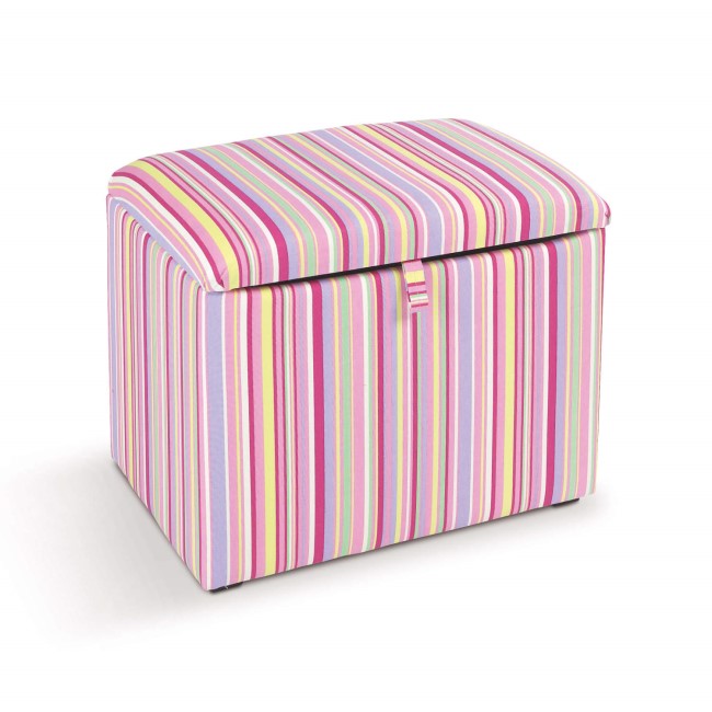 Just4Kidz Toy Box in Candy Stripe