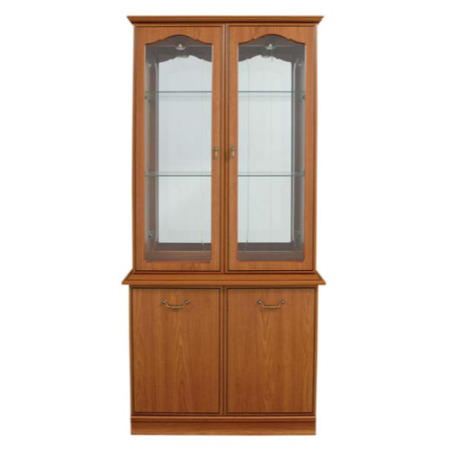 Caxton Furniture Lichfield 2 Door Glazed Display Cabinet