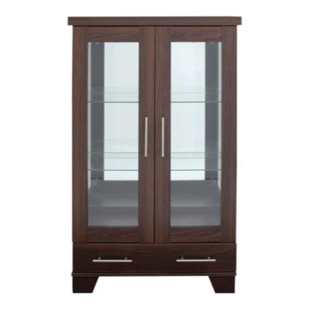 Caxton Furniture Royale 2 Door 1 Drawer Display Cabinet
