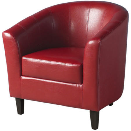 Seconique Tempo Tub Chair in Red Faux Leather