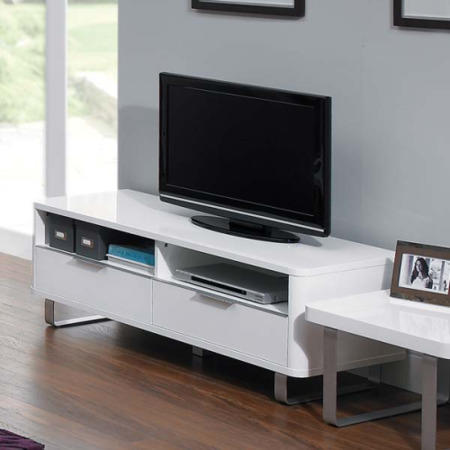 LPD Accent White High Gloss TV Cabinet 