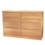 Welcome Furniture Sherwood 6 Drawer Wide Chest in Oak