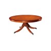 Kelvin Furniture Georgian Reproduction Large Single Pedestal Oval Coffee Table in Yew