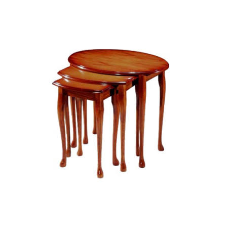 Kelvin Furniture Georgian Reproduction Queen Anne Oval Nest of Tables in Yew